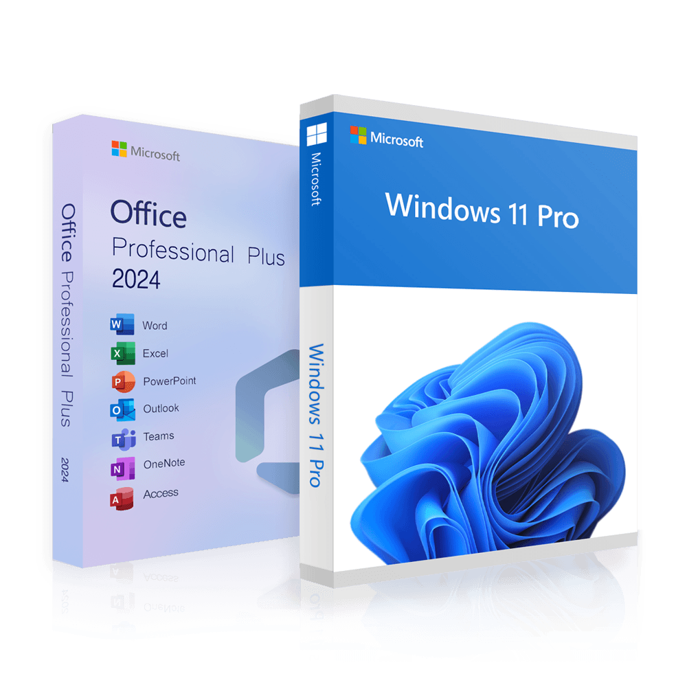 Office 2024 Professional Plus + Windows 11 Professional | Volledige versie | Licentie voor 3 pc's