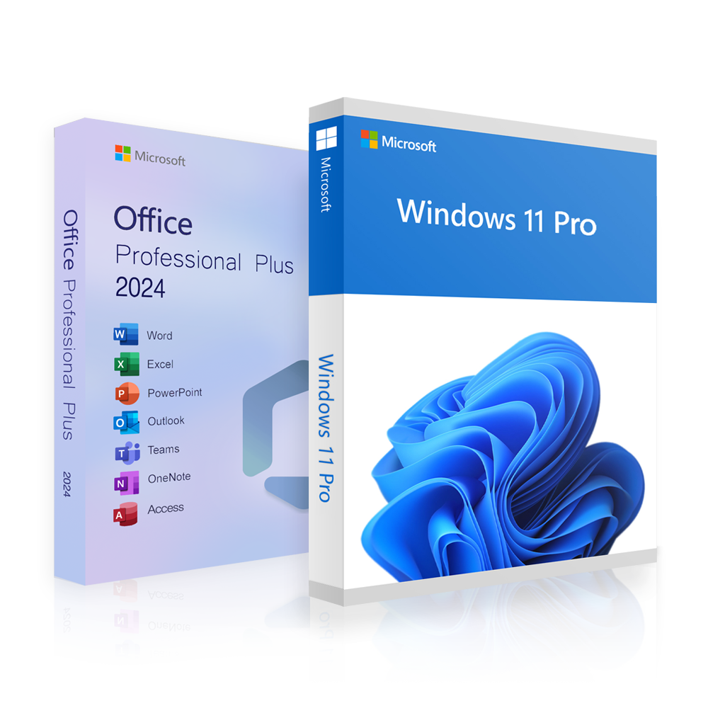 Office 2024 Professional Plus + Windows 11 Professional | Volledige versie | Licentie voor 3 pc's
