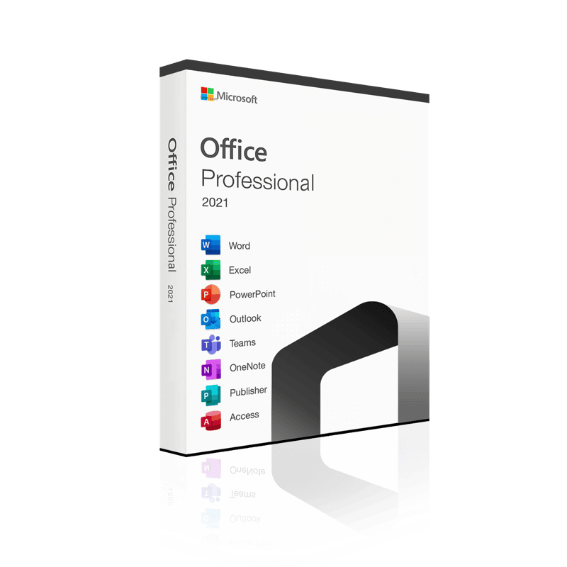 Microsoft Office 2021 Professional | Licentie voor 3 pc's | Direct downloaden